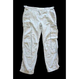 Vtg Da Nang Women's Cargo Pants Size Large Pockets Y2K Cinch Hems utility punk